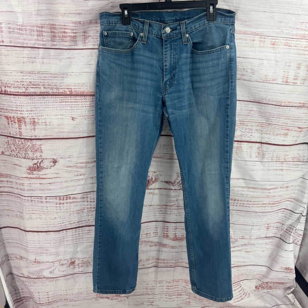 Levis 511 Slim Fit Jeans Mens 34x32 Medium Wash Blue Denim 04511-1025
